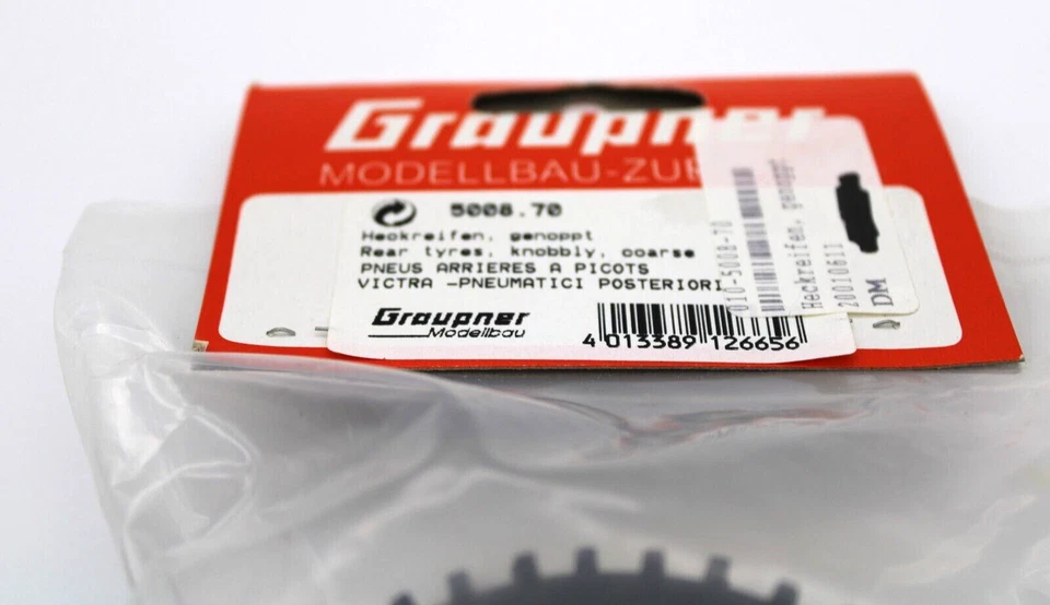 Graupner Heckreifen genoppt 5008.70 Victra in OVP, NOS - Bild 3 von 4
