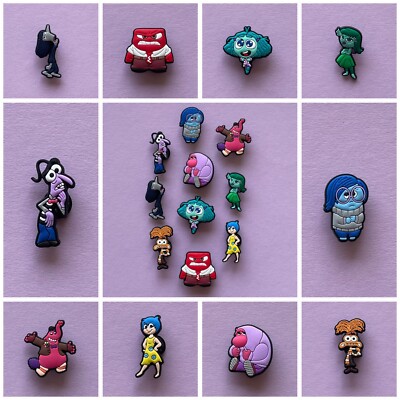 10 x Schuhstecker/Shoe Charms f. ALLES STEHT KOPF/INSIDE OUT* Fans/FREUDE/STRESS