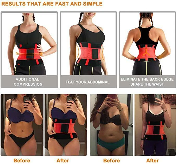 Cinto de suor feminino modelador de cintura modelador de corpo controle de barriga faixa inferior do busto - Imagem 4 de 4