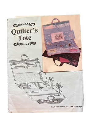 Blue Mountain Pattern Company Quilter s Tote Pattern Vintage LOOK