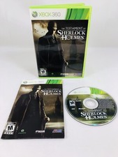 The Testament of Sherlock Holmes (Microsoft Xbox 360, 2012) Complete CIB Tested