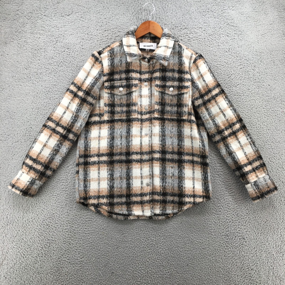 Plaid Blazer Bb Dakota Flannel Jacket BB Dakota Busy Season Jacket