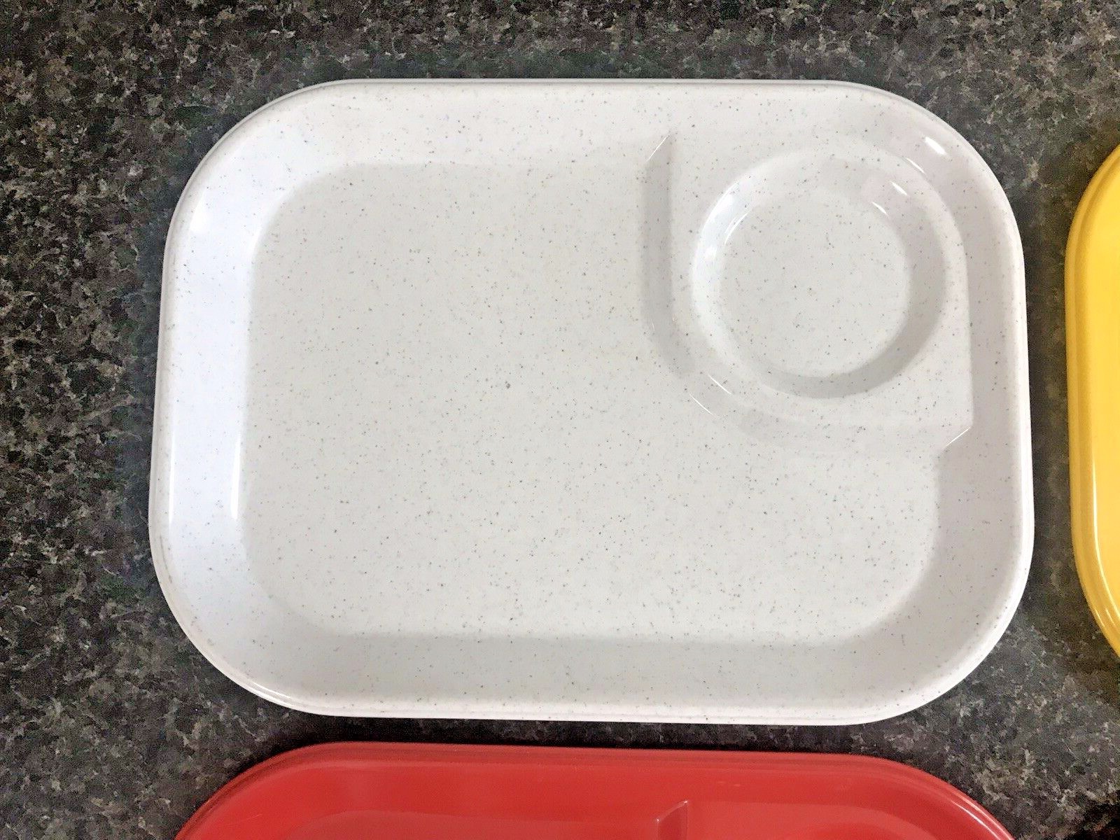 4 Vintage Rubbermaid 3850 Melamine Lunch TV Camping Trays 11 1/2" x 8 1/2" eBay