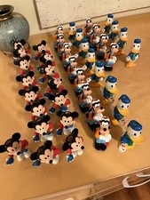 Lot Of 40 Vintage Disney Figures Cake Toppers Mickey Mouse Goofey Donald Duck