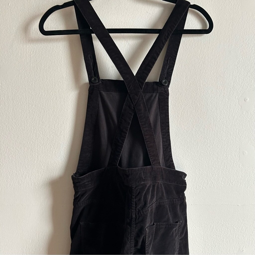 Madewell Size S Velvet Black Casual Skinny Jumpsuit Overalls image 7