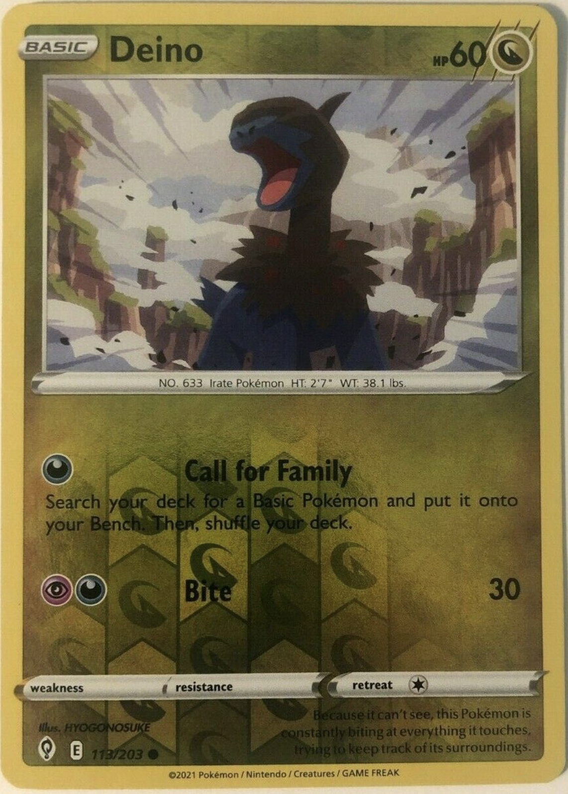 Pokemon Deino Card Values - MAVIN