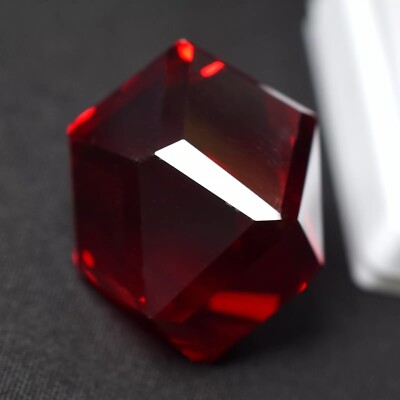 Fancy Cut Cut Red Ruby Huge Size 100 Ct Lab-Created EGL CERTIFIED Loose Gemstone