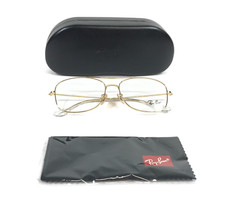 Ray-Ban Eyeglasses Frames RB6499 2500 Arista Gold Aviator Full Rim 55-15-140