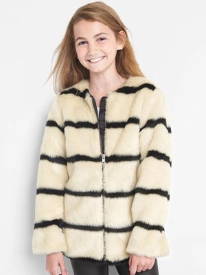 gap faux fur coat