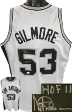Artis Gilmore signed San Antonio White TB Custom Pro Style Jersey HOF 11 - JSA