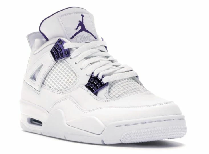 purple jordans 4