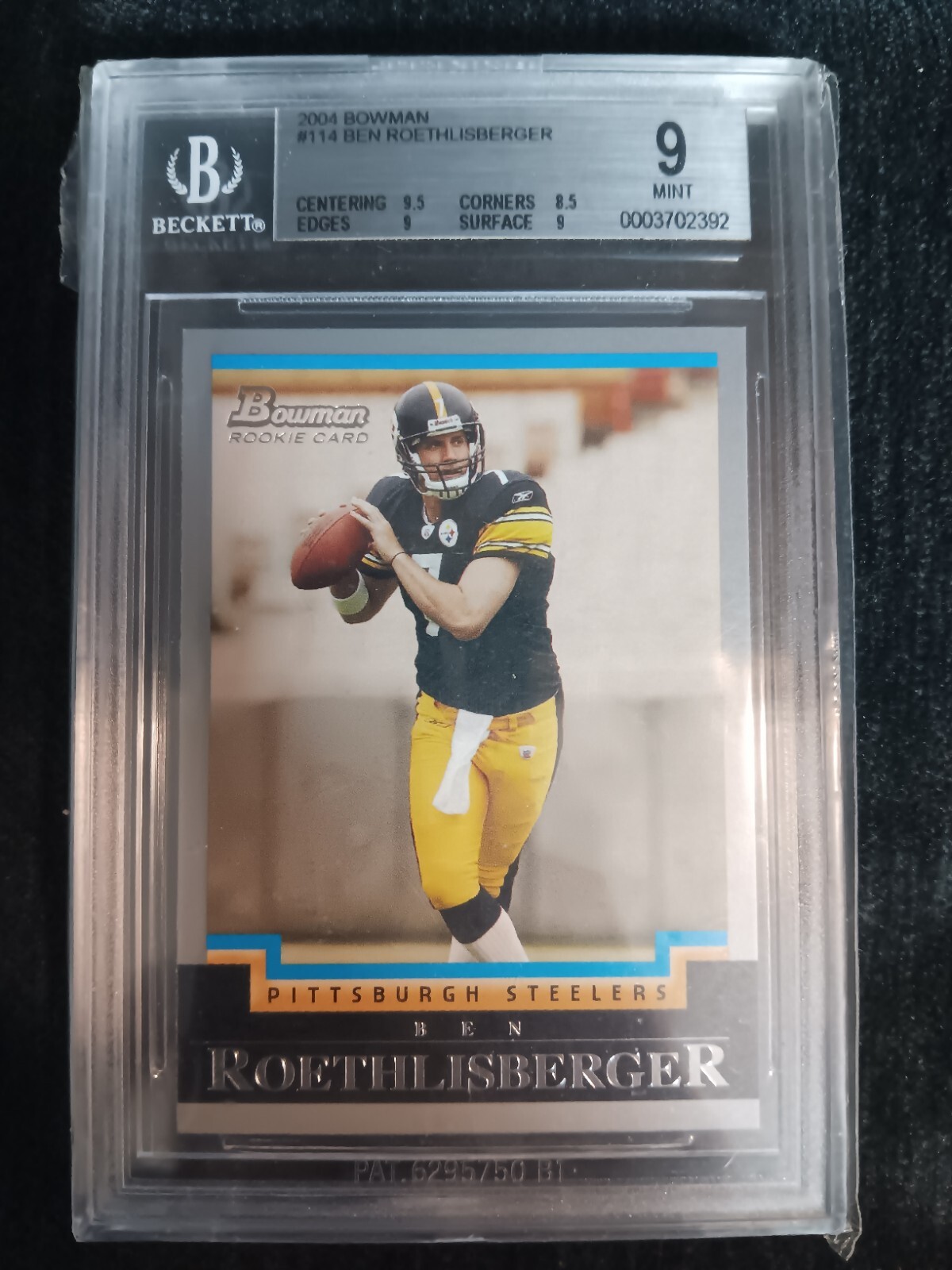 2004 Bowman Ben Roethlisberger BGS 9 MINT #114 RC Rookie Pittsburgh Steelers