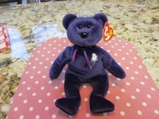 Ty Beanie Baby Princess Diana Of Wales 1997 Bear Authentic w/ poem