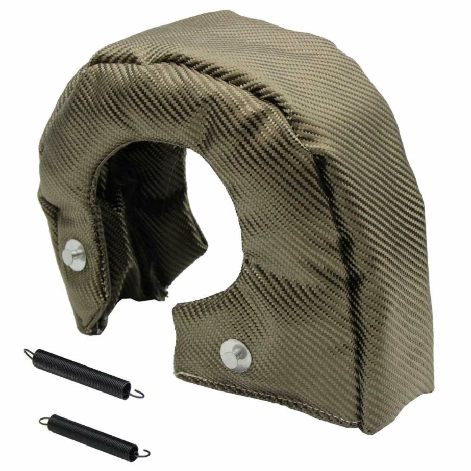 T3 Titanium Lava Fiber Turbo Blanket Heat Shield Barrier Turbocharger Cover Wrap - Image 3 of 4