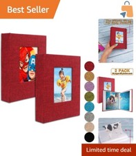 Personalizable 4x6 Photo Album Bundle - Linen Cover, Ideal Gift for Families