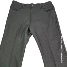 Vintage Levi's Pants Mens 38x29 Black 100 Polyester Western USA Country Cowboy