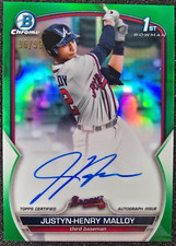 2023 Bowman Chrome 1st Green Refractor Auto /99 Justyn-Henry Malloy #CPA-JMA