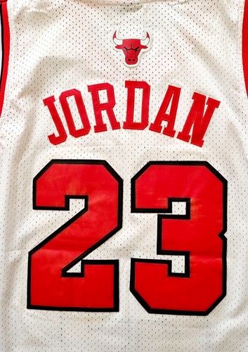 NBA Chicago Bulls Basketball Nike white Jersey #23 Jordan size 50 (Large) - Picture 10 of 10
