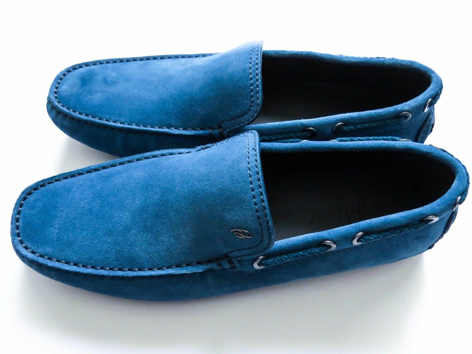 Blue Suede Shoes Loafers Moccasins Size 
