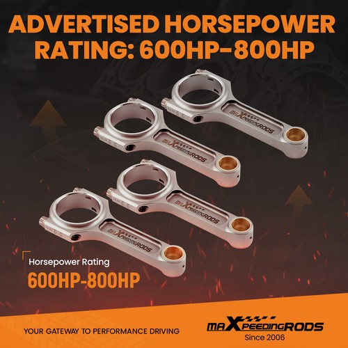I Beam Conrods Connecting Rods for Honda Acura 1.8L B18C1 B18C5 VTEC GSR ARP2000 - Picture 9 of 12