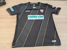2020/2021 Boluspor Away Football Shirt XL Mens Black/Green/Yellow Diadora Turkey