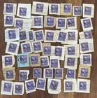 A15 UNITED STATES Stamps 50 copies of 3c purple Thomas Jefferson on pieces