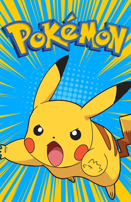 AA3371 Pokemon Cartoon Show 1997 Pikachu Anime Movie Poster 11x17