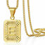 thumbnail 30  - Yellow Gold Plated Stainless Steel Initial Necklace Box Chain Letter A-Z Pendant
