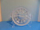 Vintage Indiana Clear Glass Button and Cane Windsor Round  Divided Relish Dish — photo 1