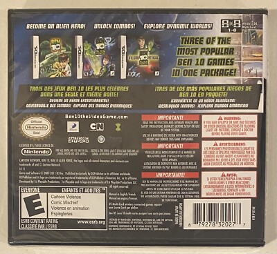 Ben 10: Triple Pack Nintendo DS Brand New Factory Sealed