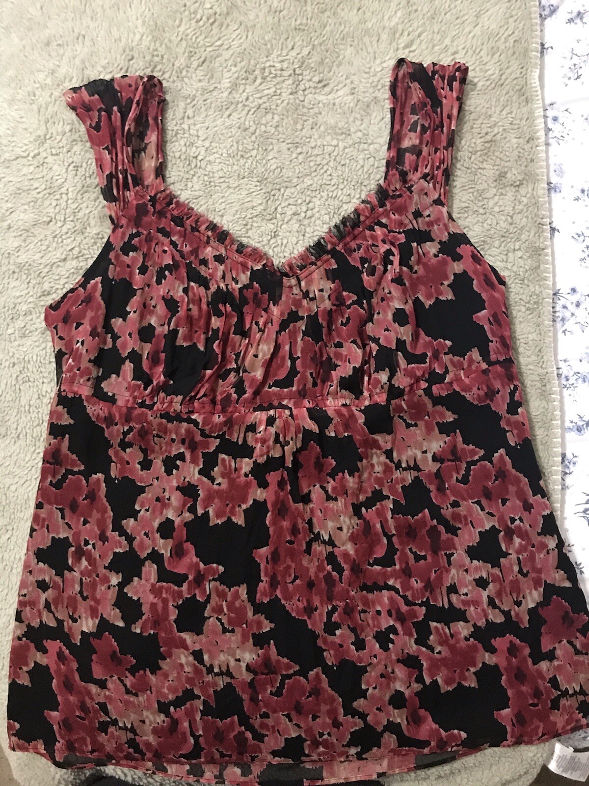 Alfani Size Large Tank Top; Zipper Along Side Of Shirt