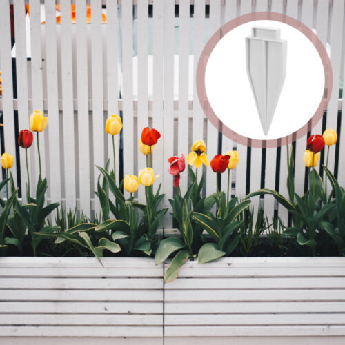  8 Pcs White Ground Tip Plug Decorative Garden Flower Bed Fence Accessories - 第 1/9 張圖片