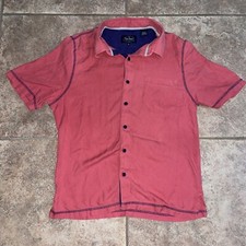 Nat Nast luxury originals red button down shirt Mens Size M