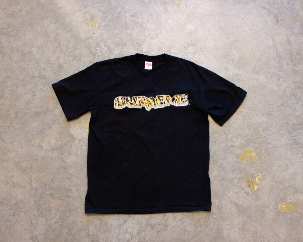 2021 FW21 Supreme Diamond T shirt noir taille M fabriqué aux États Unis