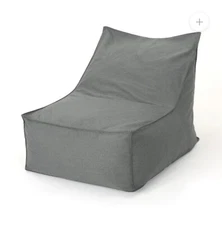 Le Pouf Bean Bag Lounger Cover Skin only - Velour Gray New