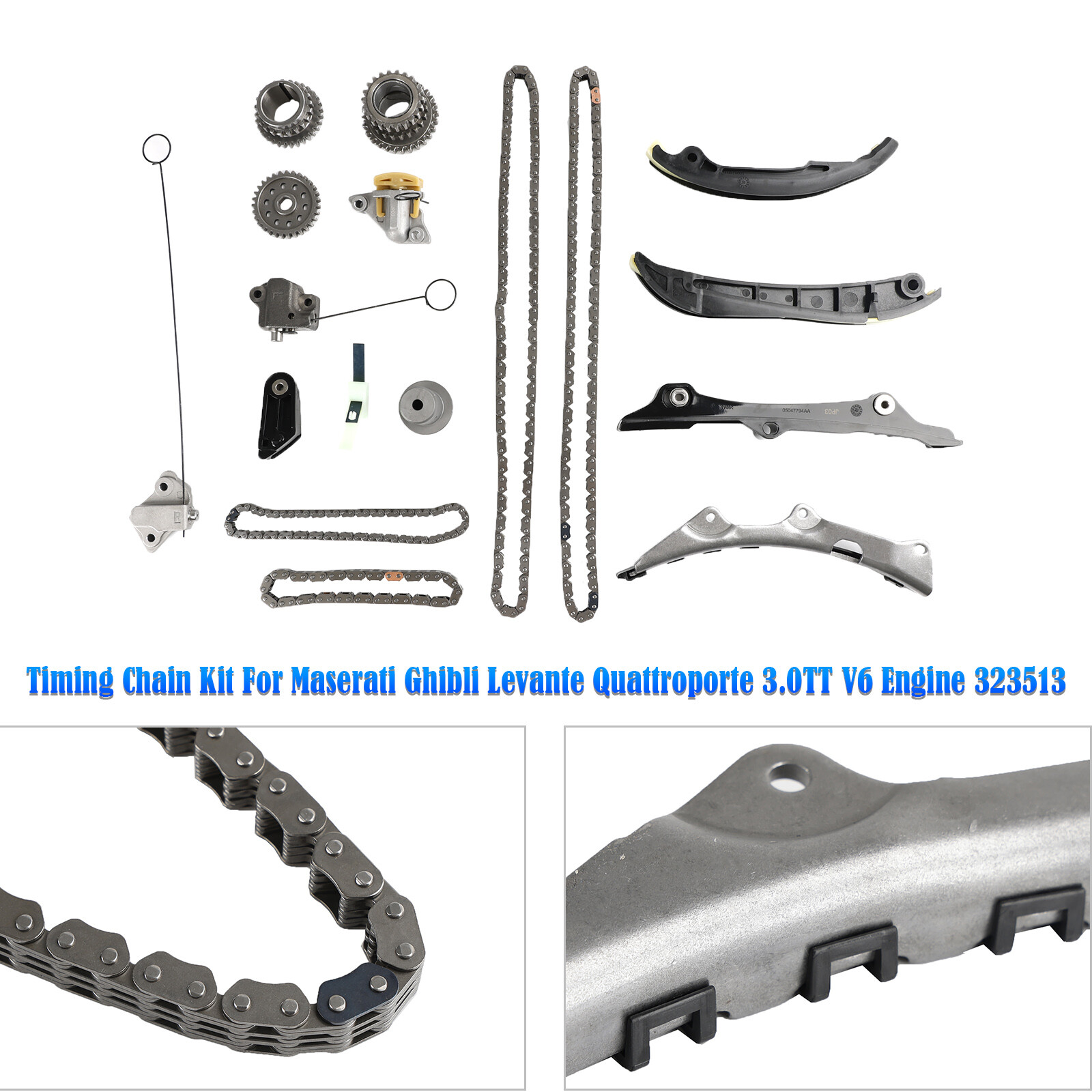 Timing Chain Kit Fit Maserati Ghibli Levante Quattroporte 3.0TT V6 Engine 323513