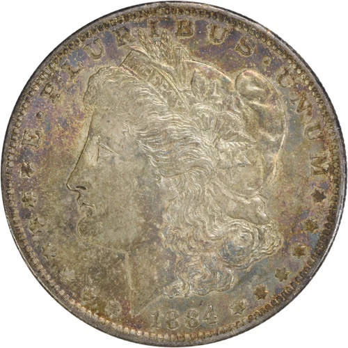 1884-O Morgan Silver Dollar Choice BU Toned Uncertified #1135