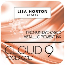 Lisa Horton Crafts Cloud 9 Metallic Ink Pad-Fools Gold