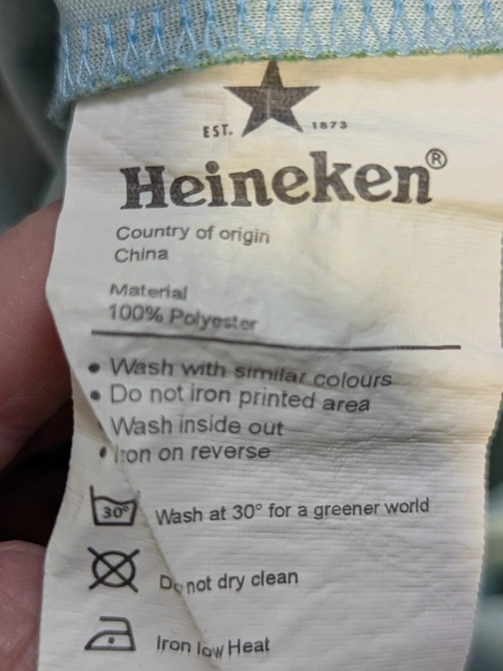 Heineken UEFA 2020 Football Shirt Size XL Official Merchandise 46" Chest - Image 4 of 4