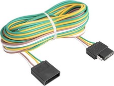 4 Pin Trailer Light Wire Harness Extension 18 Gauge 4-Way Flat Wiring 25 ft.,
