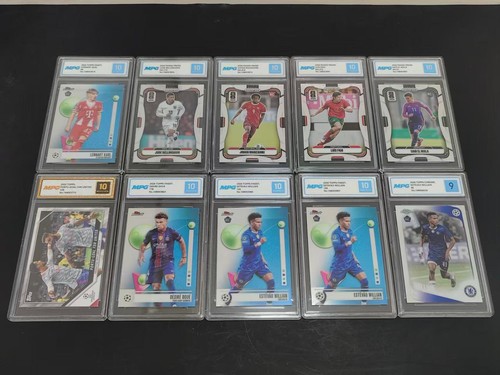 MPG Graded Bellingham Figo Topps Finest Panini Prizm Soccer Rookie Cards Lot HL