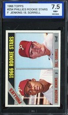 1966 TOPPS #254 FERGIE JENKINS ISA 7.5 (RC) PHILLIES ROOKIES HOF *ADT4717