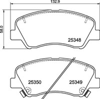 Brembo P 30 122 Bremsbelagsatz, Scheibenbremse FüR Hyundai KIA