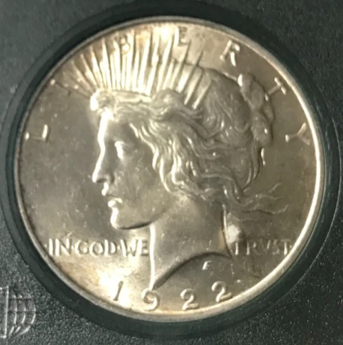 1922 PEACE SILVER DOLLAR VAM 1A TOP 50 VAM R5 MS LINE IN TIARA UNC+++ SCARCE