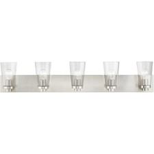 Livex Lighting 18185-91 Cityview Bathroom Vanity Light Brushed Nickel