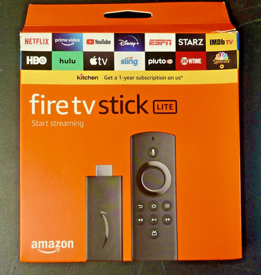 AMAZON FIRE TV STICK LITE w/ ALEXA VOICE REMOTE - BRAND NEW IN SEALED BOX!!
