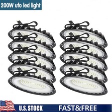 10Pack 200W UFO Led High Bay Light Industrial Commercial Factory Warehouse Light