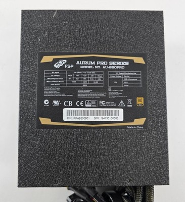 FSP Aurum Pro Series AU-850PRO 850 Watt, ATX Netzteil, Modular 80+ Gold PSU