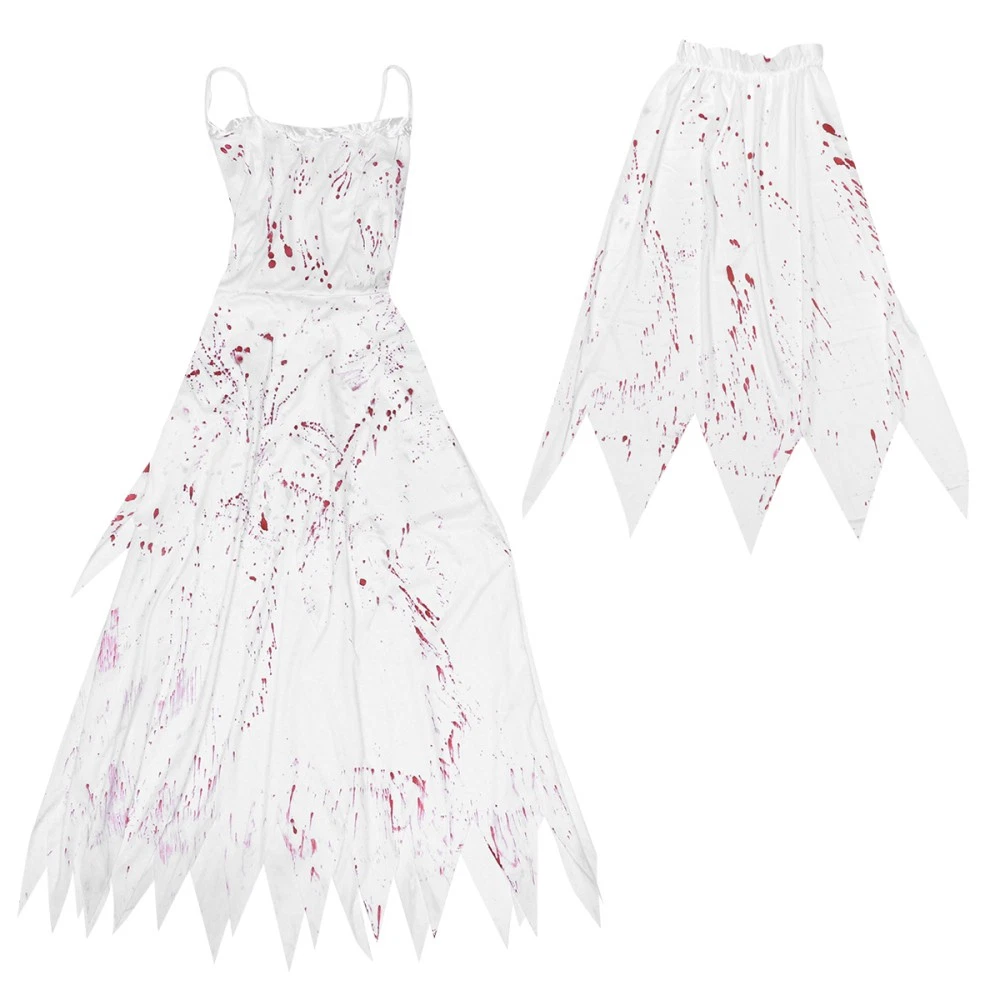VETEMENTS Sposa Fantasma Sposa Spettacolo Vestiti Uomo Vestito Fantasia Sanguinato Horror Costumi Halloween