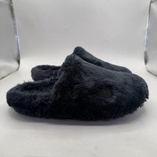 Nike Calm SE Fur Mule Slide Slippers Shoes Womens Size 8 Black Fleece FZ3119-001